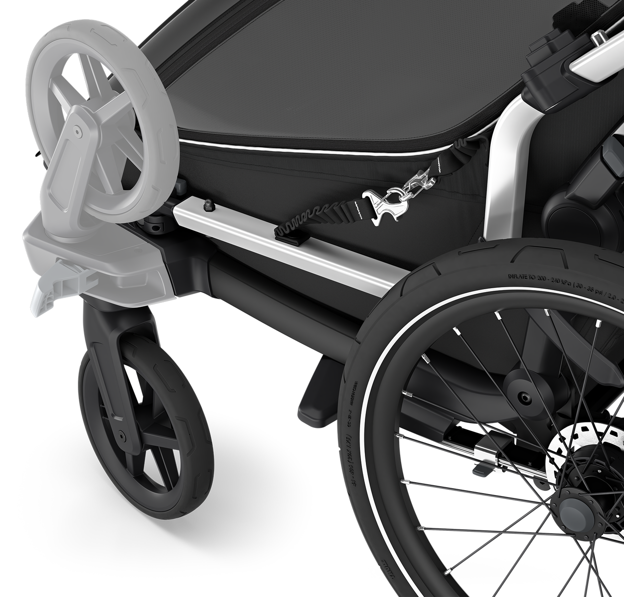 Thule Chariot Sport 2 Double Kinderanhänger  schwarz