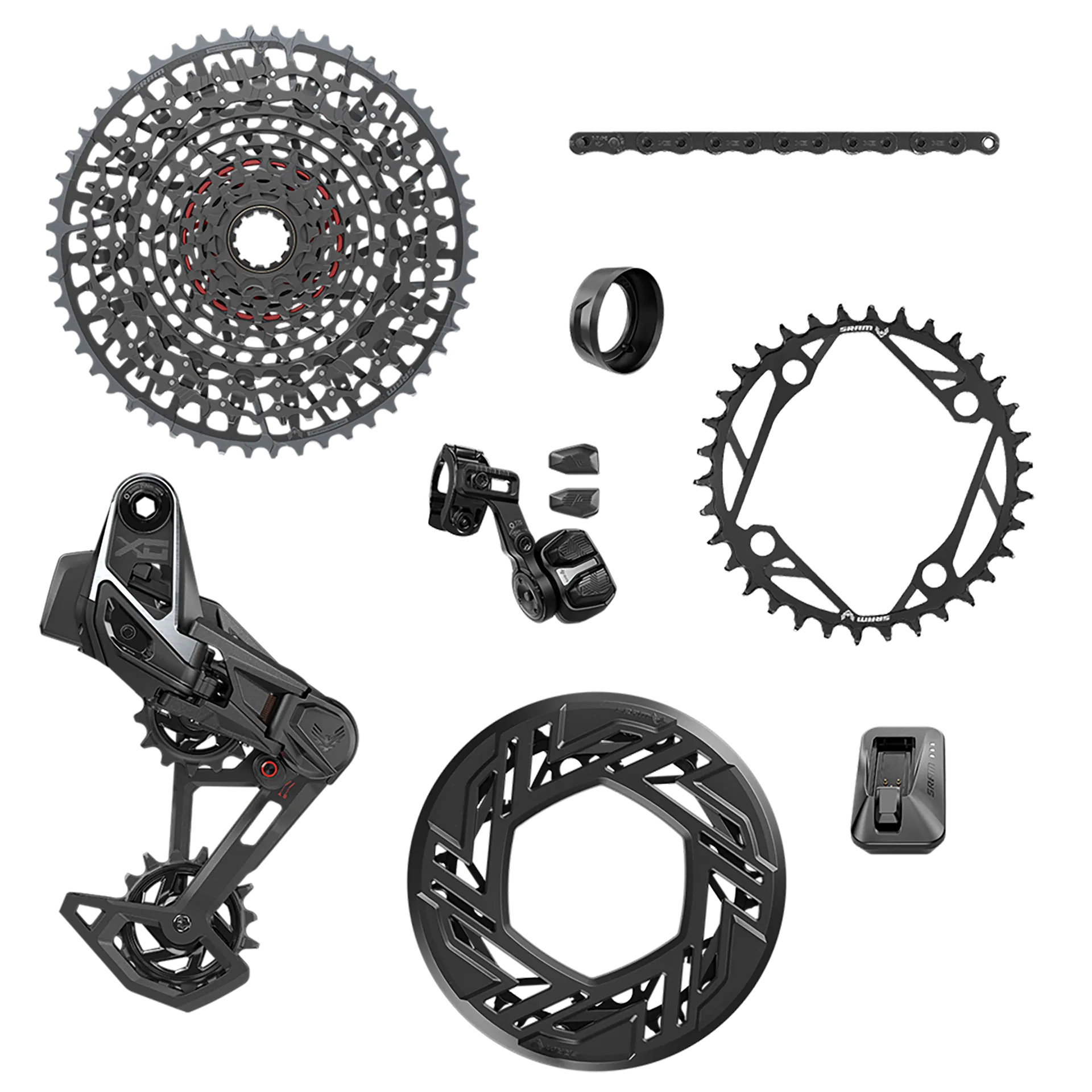 SRAM XO AXS Eagle Transmission EMTB 104BCD 36Z XS-1295 10-52Z ohne Kurbel