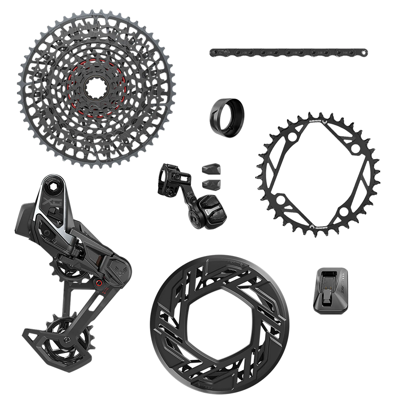 SRAM XO AXS Eagle Transmission EMTB 104BCD 36Z XS-1295 10-52Z ohne Kurbel