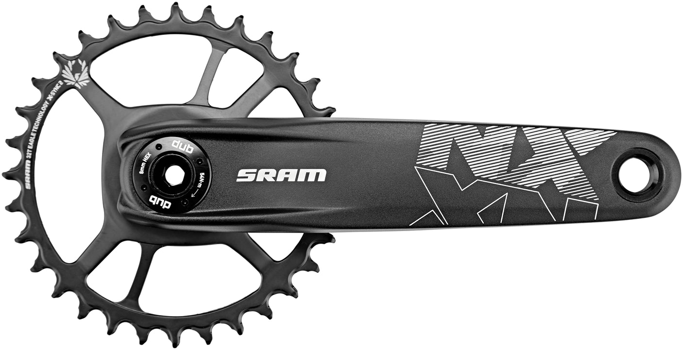 SRAM NX Eagle Boost 148 DUB Kurbel DM X-SYNC 32 Zähne 12-fach schwarz