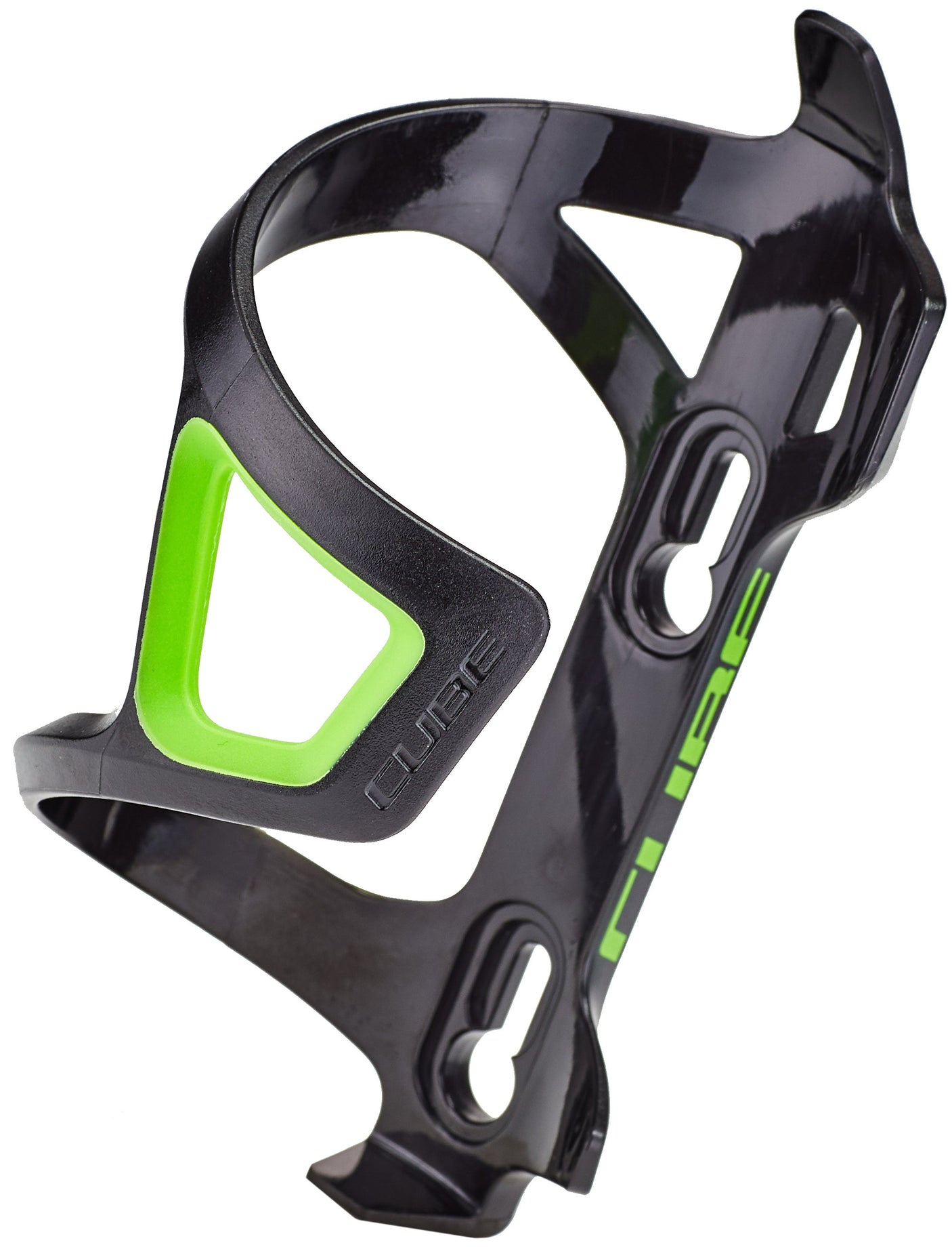 CUBE Flaschenhalter HPP/R Sidecage black´n´green