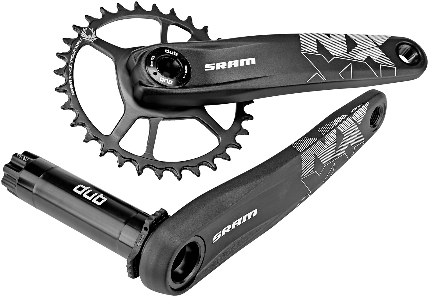 SRAM NX Eagle DUB Kurbel DM X-SYNC 32 Zähne 12-fach schwarz