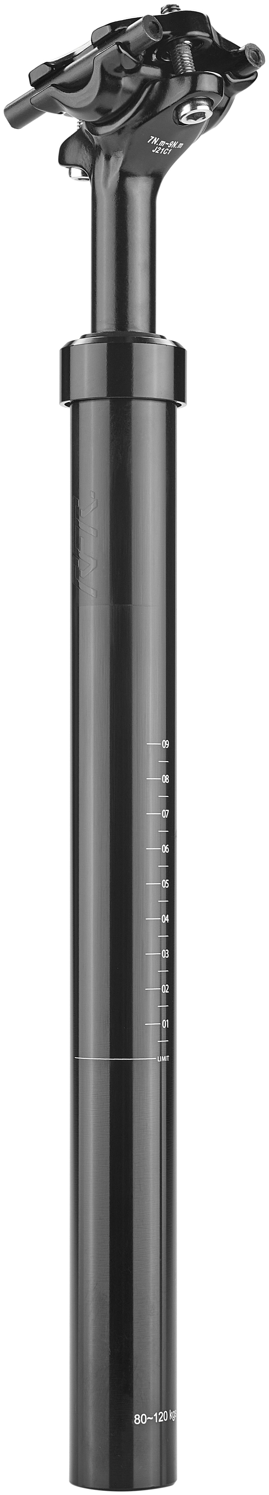 RFR Gefederte Sattelstütze (80 - 120kg) Ø 30,9mm black