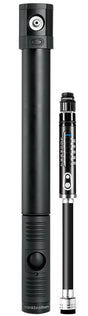 Crankbrothers Klic HV Handpumpe inkl. Rahmenhalter analoges Manometer  Midnight Editionblack