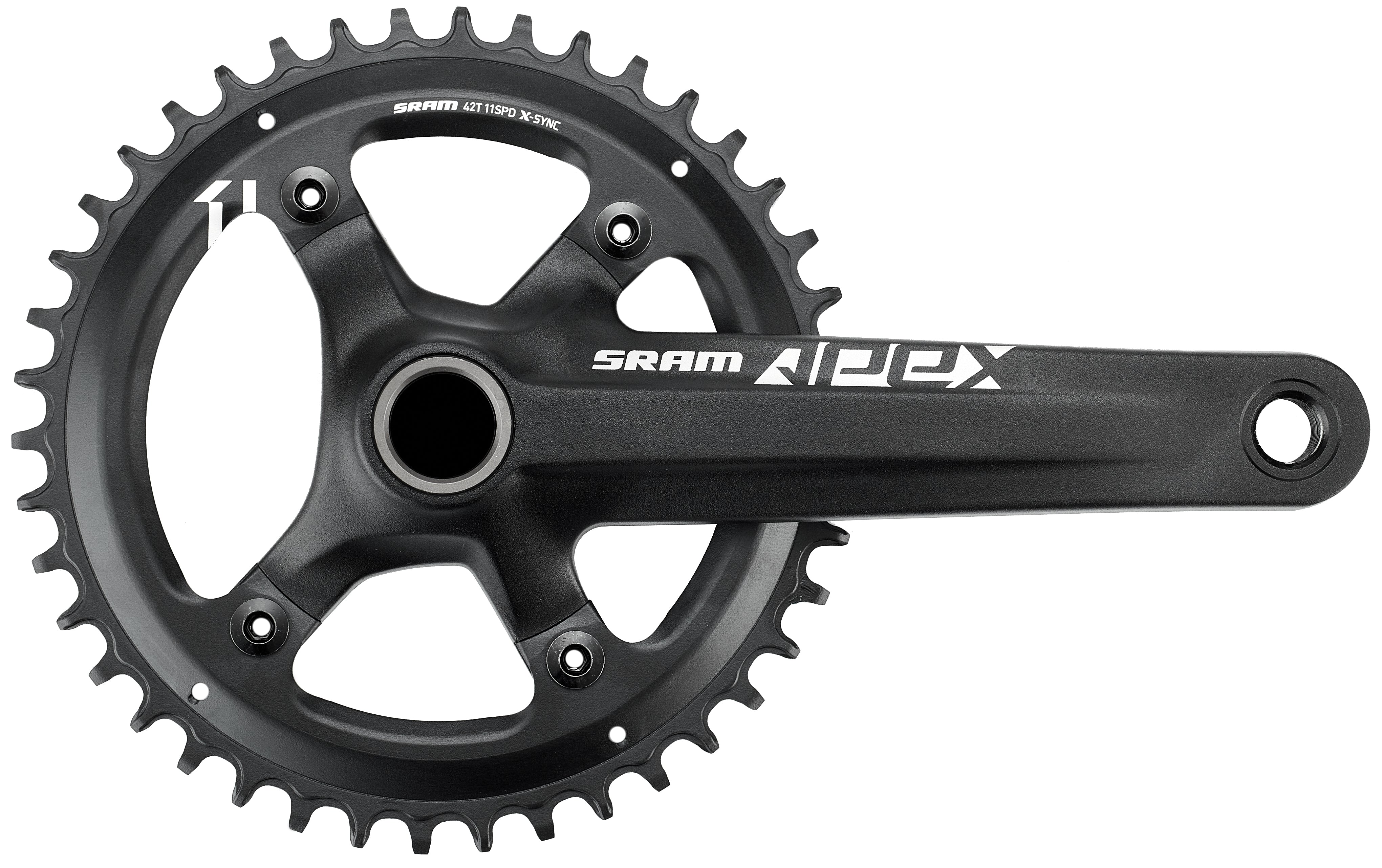 SRAM Apex 1 Kurbelgarnitur 42 Zähne 11-fach schwarz