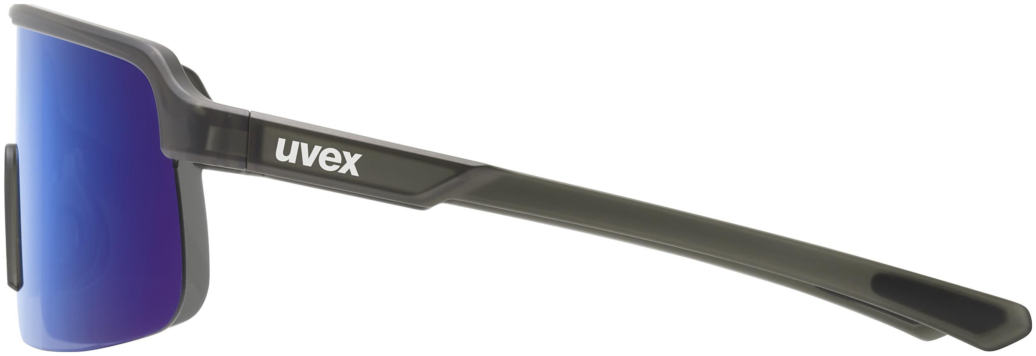 uvex Dyrt Radbrille Smoke Mat / Mirror Blue