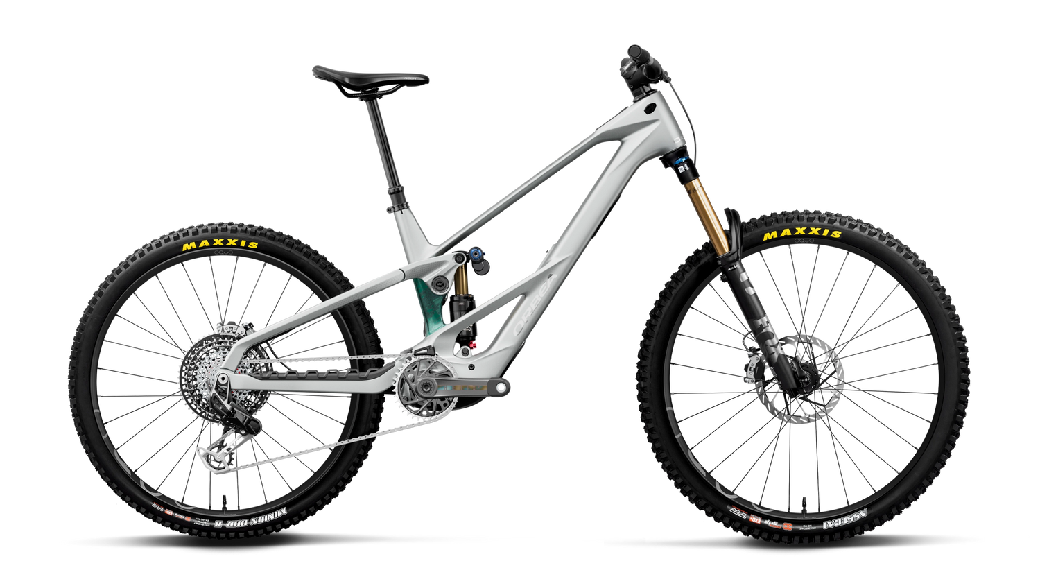 Orbea WILD LT M-LTD RS MULLET Smooth Silver (Matt) - Escape Green C. View (Gloss) (2027)