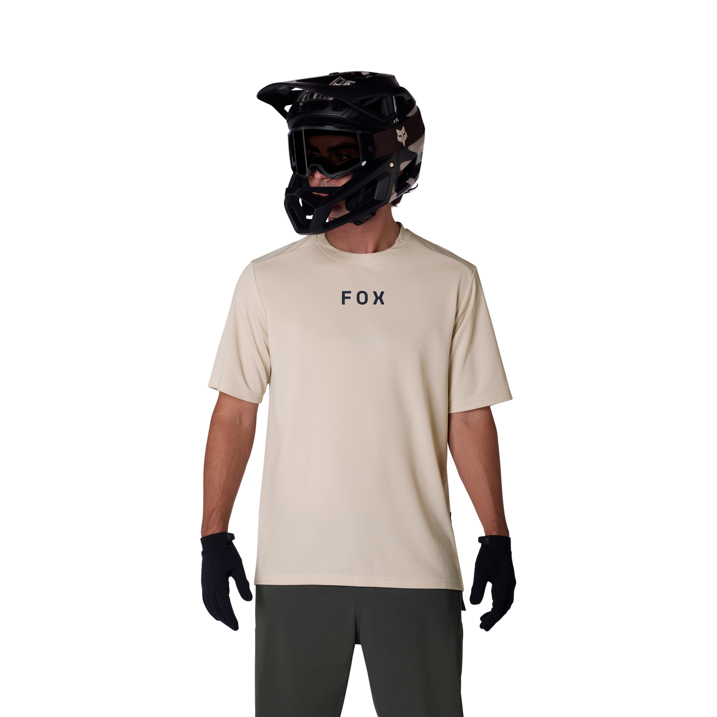 Fox Ranger SS Jersey Wordmark Chalk