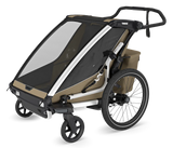 Thule Chariot Cross 2 Double Kinderanhänger  faded khaki