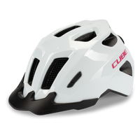 Cube FINK Kinder Fahrradhelm | flashwhite'n'pink – aktuelle Variante