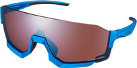 Shimano AEROLITE 2 Fahrradbrille | Matte Metallic Blue / Ridescape High Contrast (N3) – aktuelle Variante