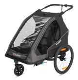 Cube Kinder Fahrradanhänger Double PURE black, grey