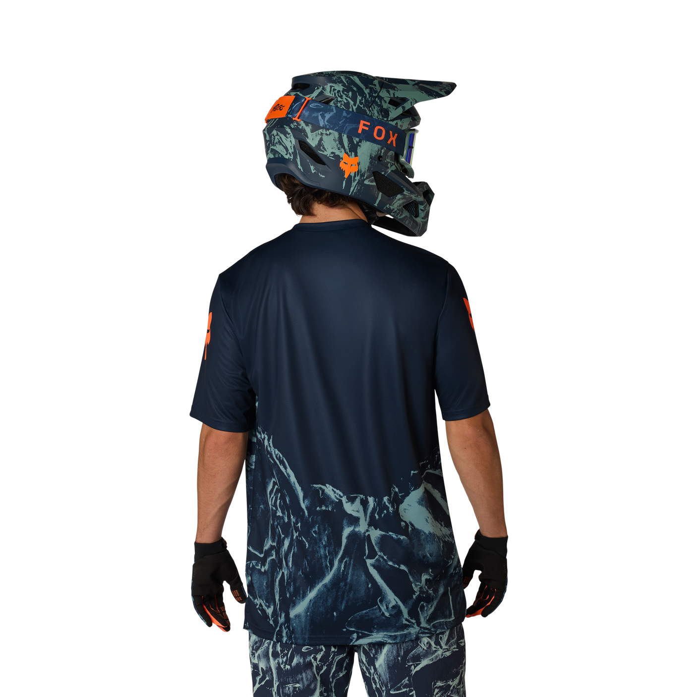 Fox Ranger SS Jersey Img Print Arctic Blue