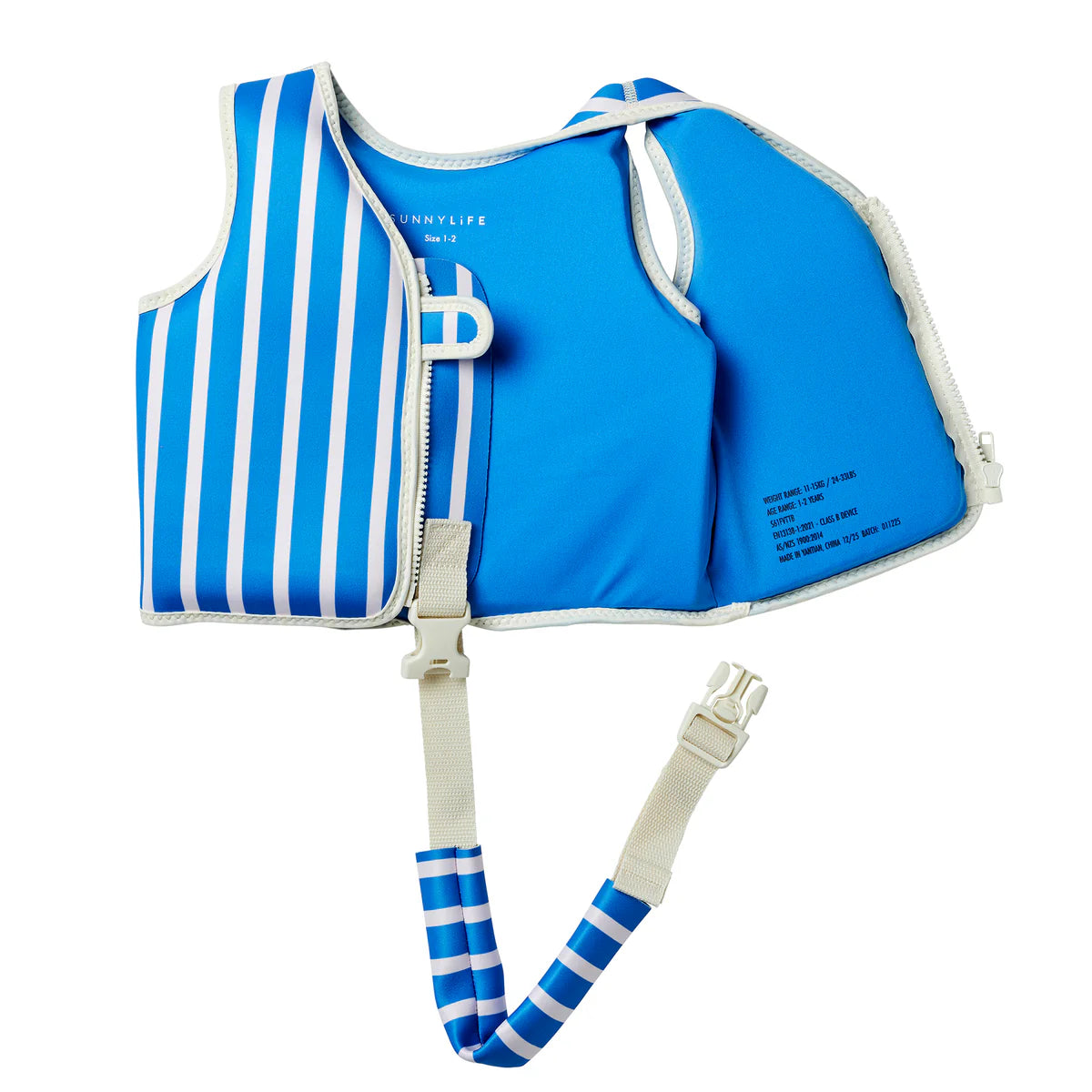 Chaleco flotador infantil Sunnylife Tino the tiger blue