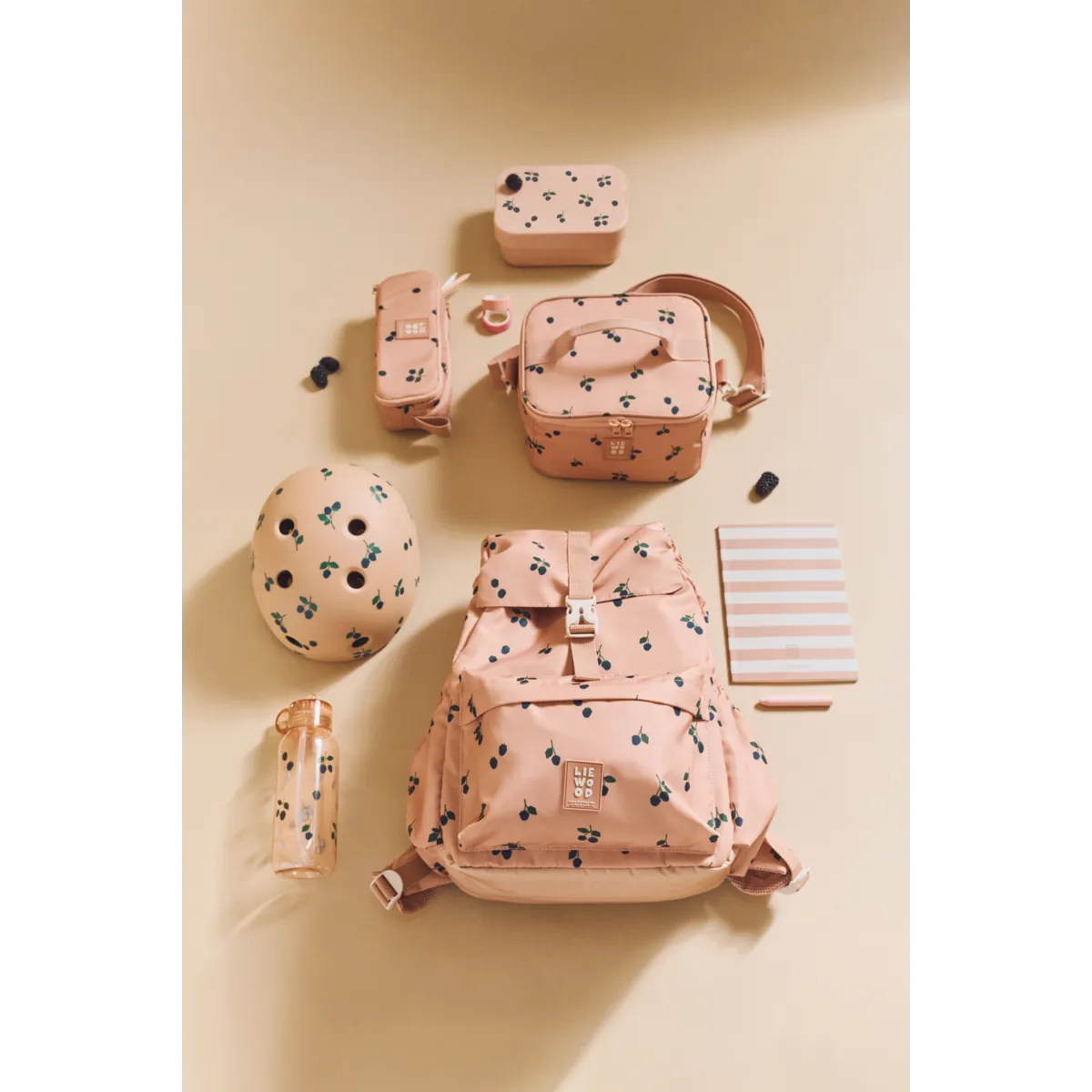 Mochila de Primaria Johnny Berry rosa Liewood