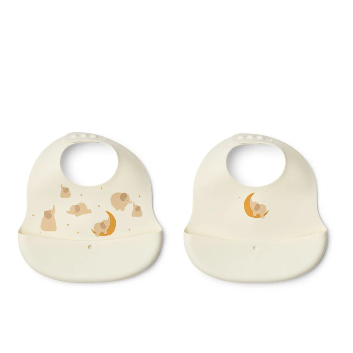 Pack de 2 Baberos de silicona Ember elefant Liewood