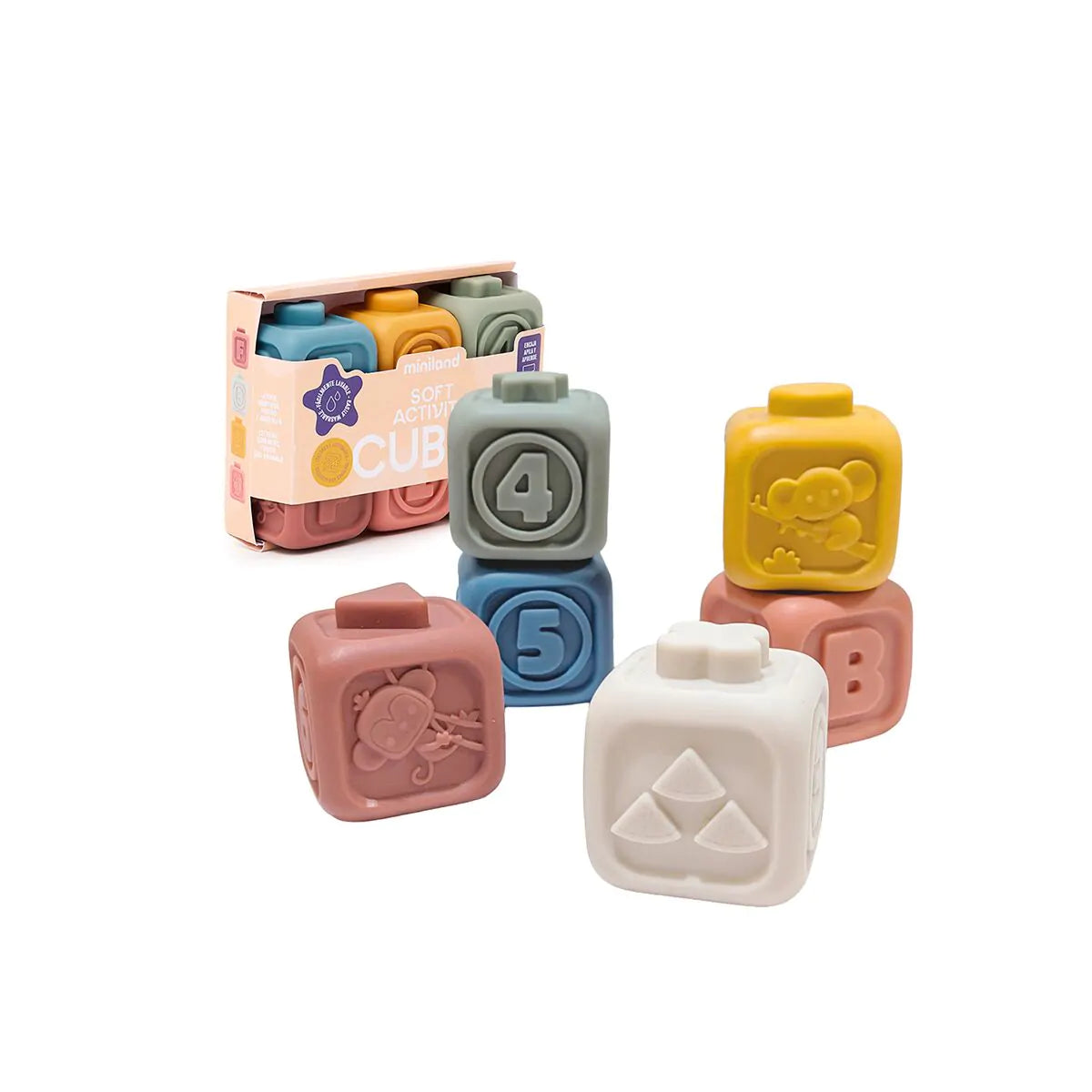 Set de cubos blanditos bebés Miniland