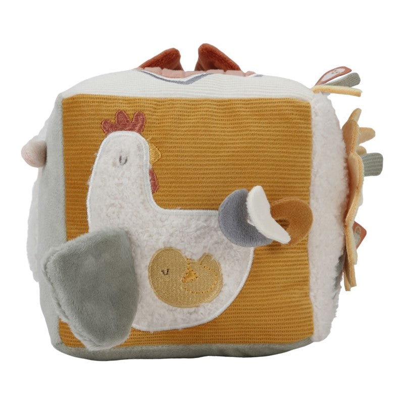 Cubo blandito de actividades Granja Little Dutch