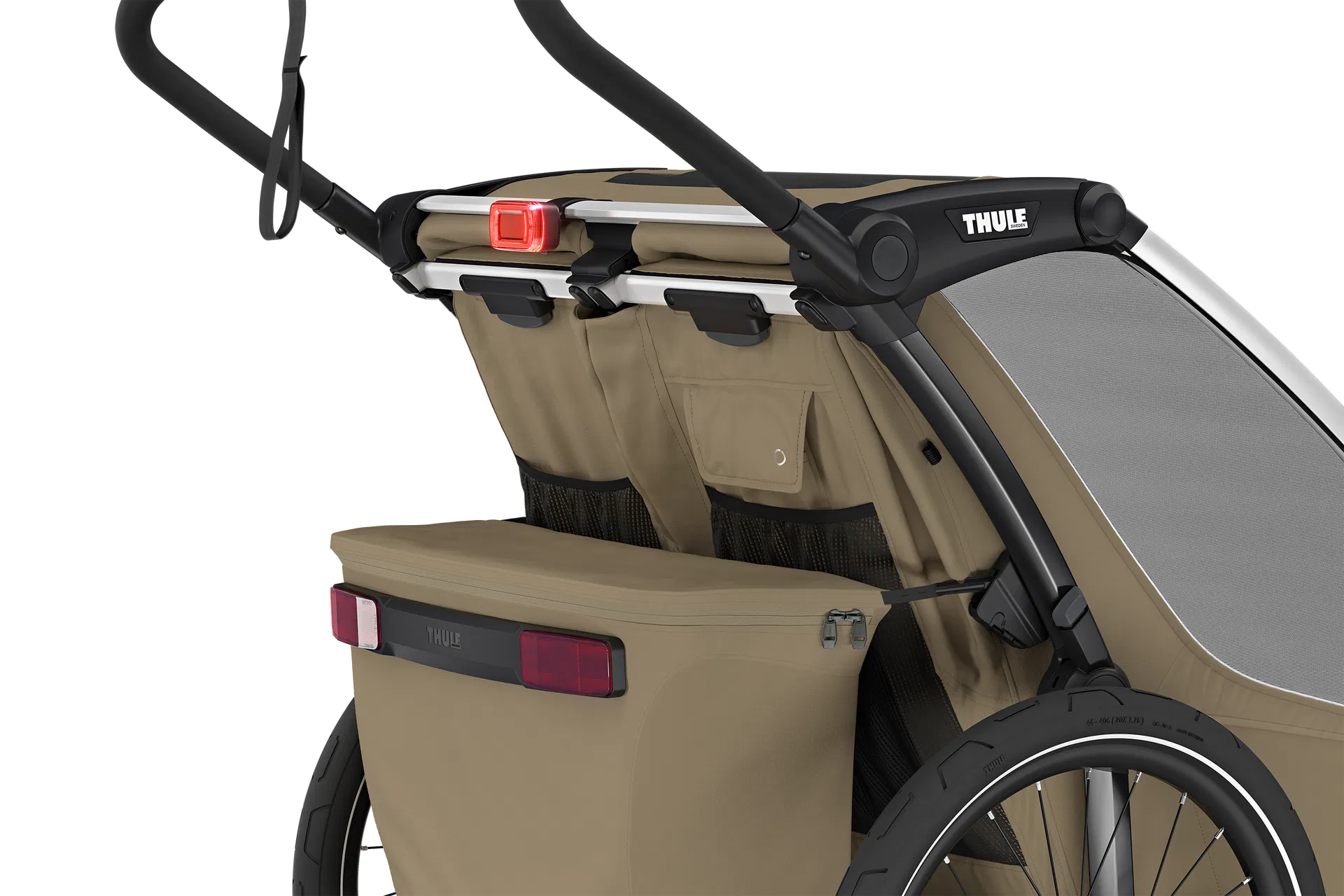 Thule Chariot Cross 2 Double Kinderanhänger  faded khaki