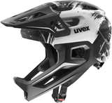 uvex React Jr. Fullface Kinderhelm Black-White Matt