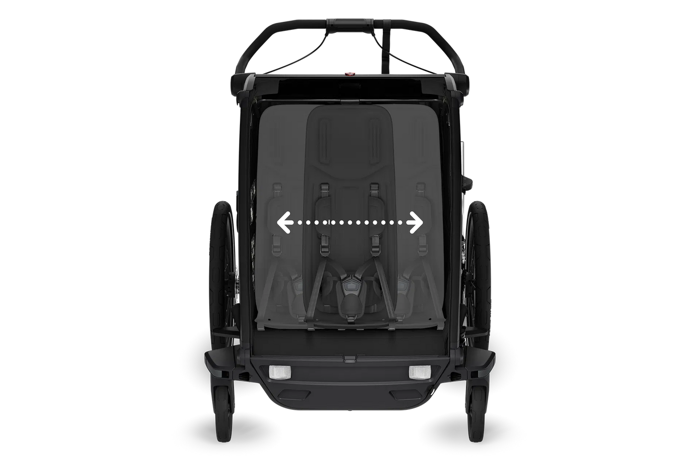 Thule Chariot Sport 2 Double Kinderanhänger  schwarz