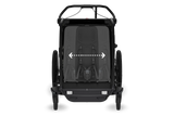 Thule Chariot Sport 2 Double Kinderanhänger  schwarz