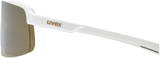 uvex Dyrt Radbrille White Matt / Mirror Gold