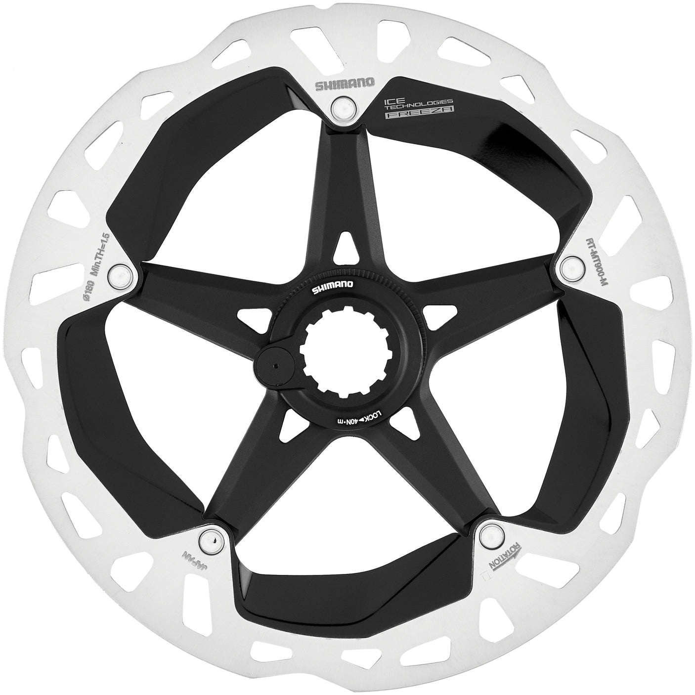 Shimano RT-MT900 Bremsscheibe CL mit Magnetischem Verschlussring 180mm