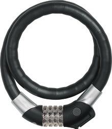 ABUS Steel-O-Flex Raydo Pro 1460/85 Kabelschloss + Halter KF schwarz
