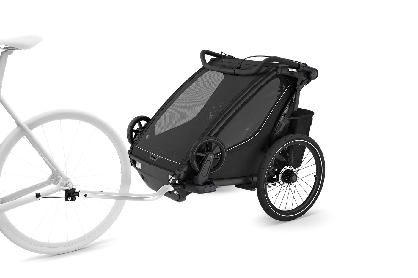 Thule Chariot Sport 2 Double Kinderanhänger  schwarz