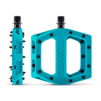 DMR V11 Plattform-Pedale  turquoise blue – aktuelle Variante