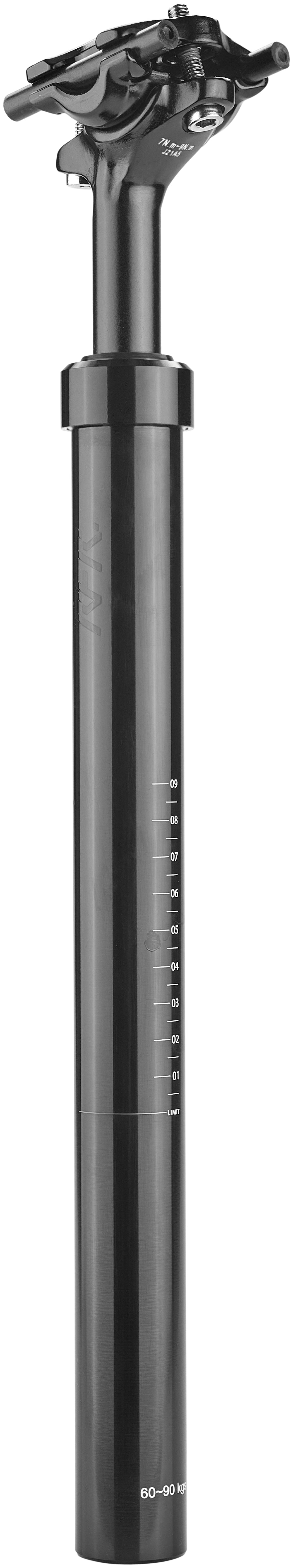 RFR Gefederte Sattelstütze (60 - 90kg) Ø 31,6mm black