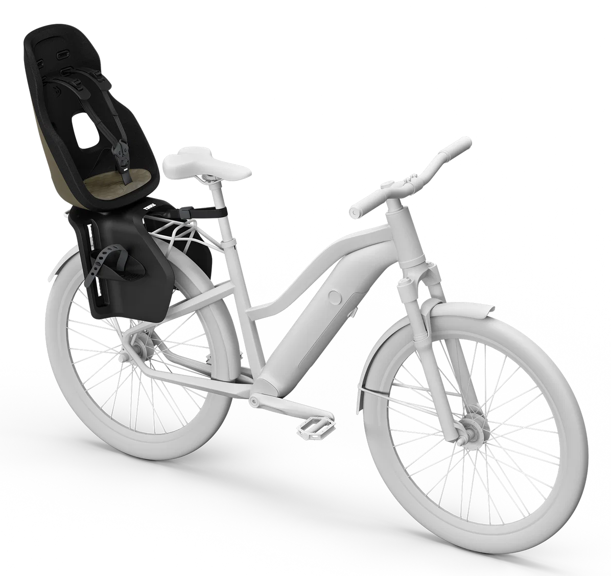 Thule Yepp Nexxt 2 Maxi Kindersitz Gepäckträger-Montage Deep Khaki