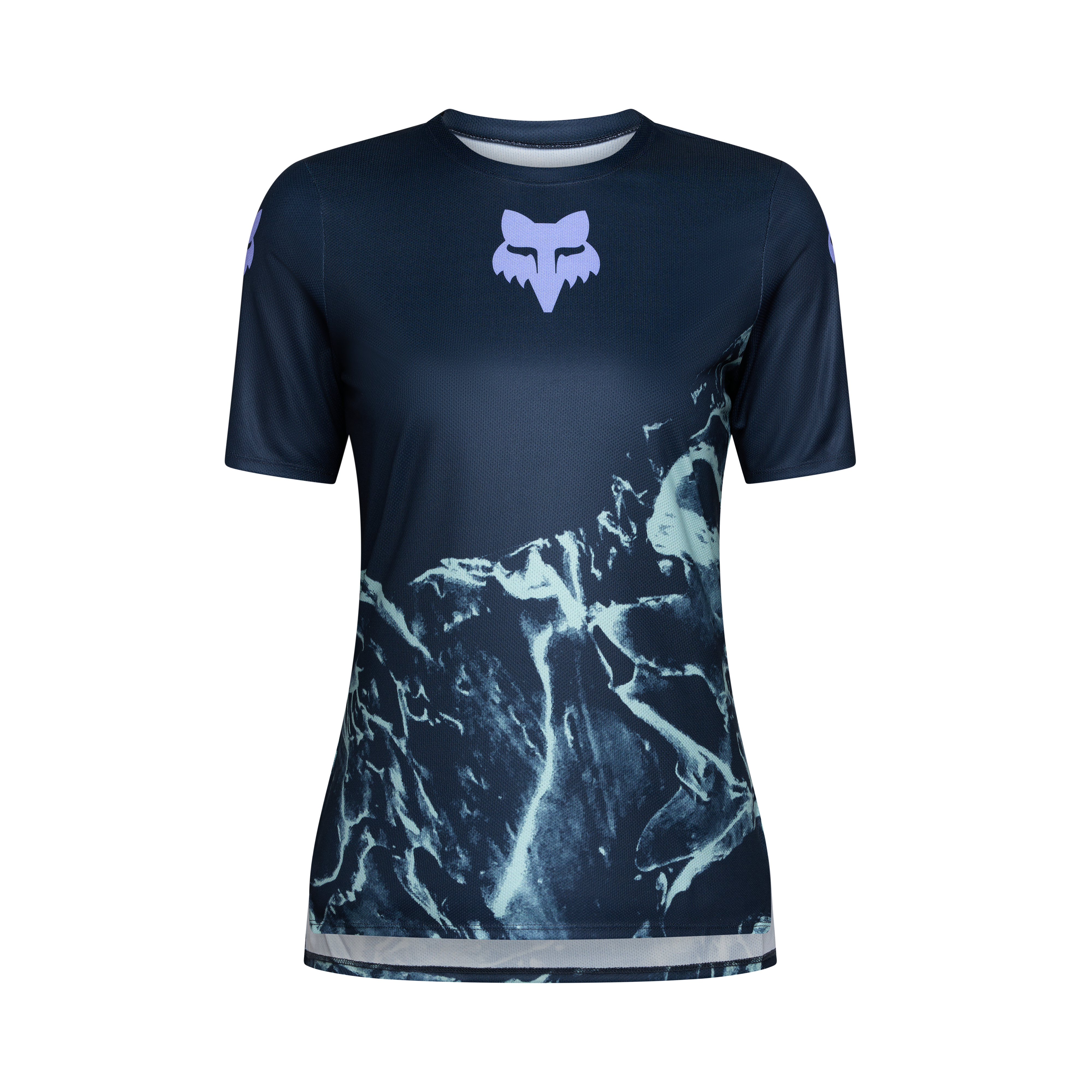 Fox W Ranger SS Jersey Img Print Arctic Blue