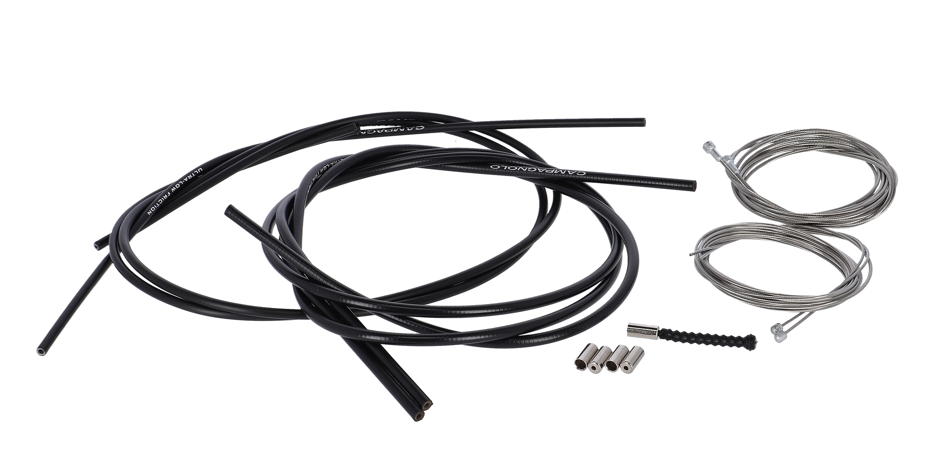 Campagnolo Ultra-Shift/Ergopower Kabelzug-Set für Bremse und Schaltung schwarz/silber