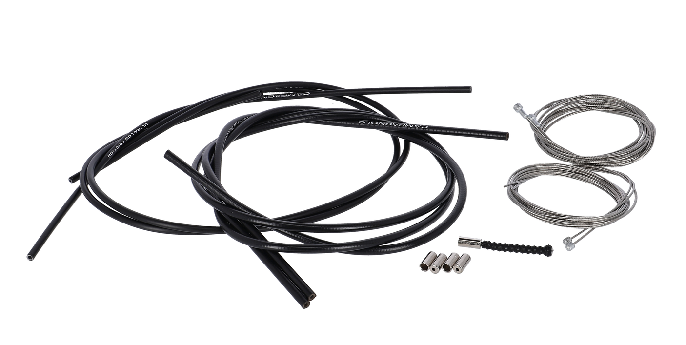 Campagnolo Ultra-Shift/Ergopower Kabelzug-Set für Bremse und Schaltung schwarz/silber