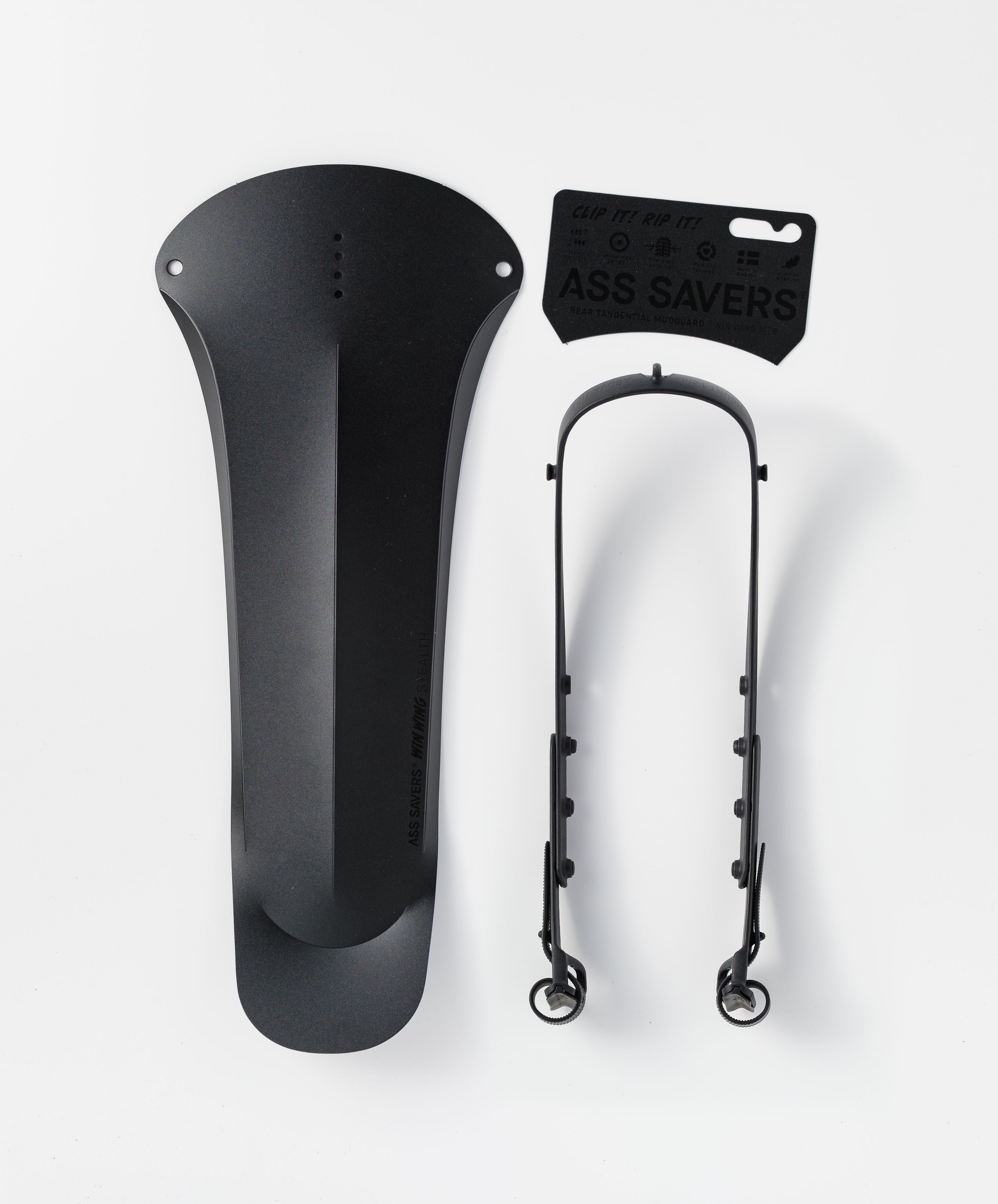 Ass Savers WMS-1 Win Wing MTB Spritzschutz HR  stealth