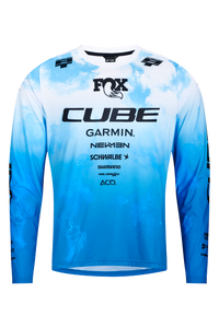 Cube X Actionteam langarm | Herren MTB Trikot | topas blue – aktuelle Variante