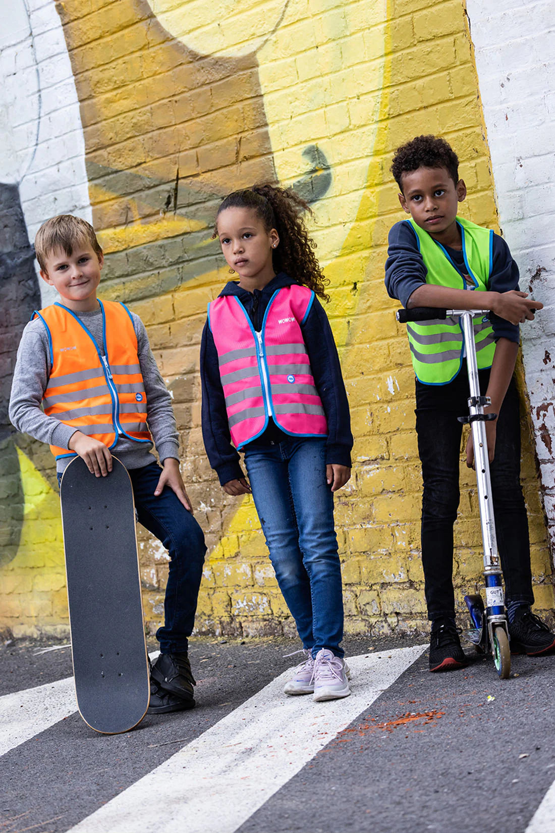Wowow Sicherheitsweste Fun Jacket für Kinder pink
