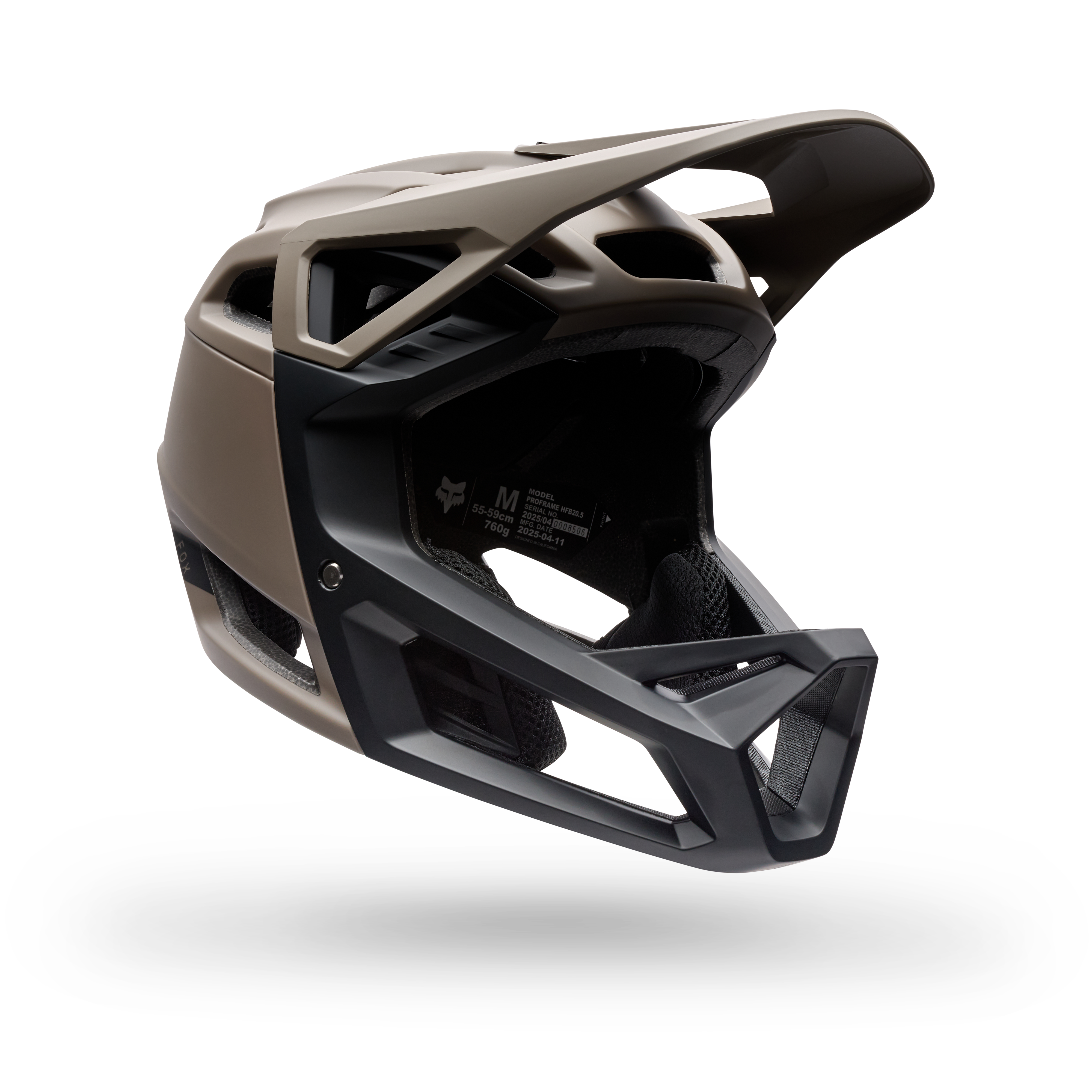 Fox Proframe Solid Full Face Helm Nutmeg