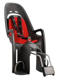Hamax Zenith Relax Kindersitz Gepäckträgerhalterung rot/grau