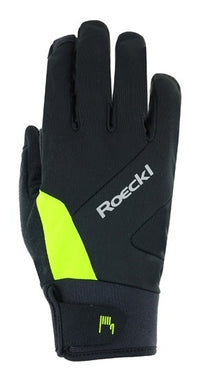 Roeckl Reichenthal 2 Jr. Junior Kinder Fahrradhandschuhe | black/fluo yellow – aktuelle Variante