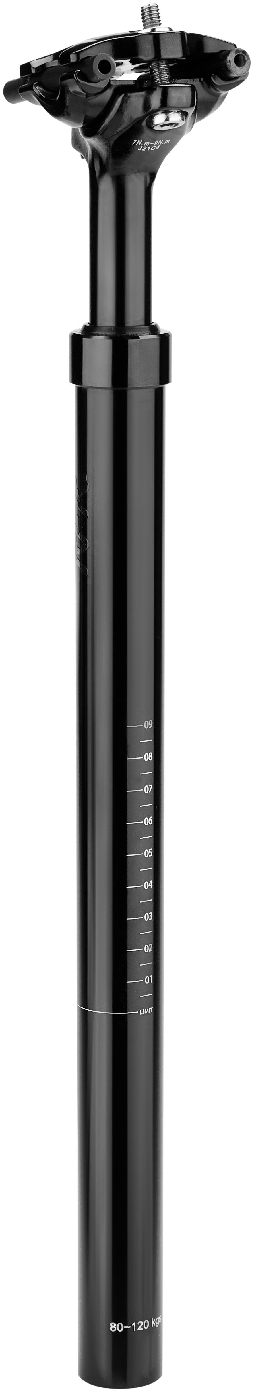 RFR Gefederte Sattelstütze (80 - 120 kg) Ø 27,2mm black