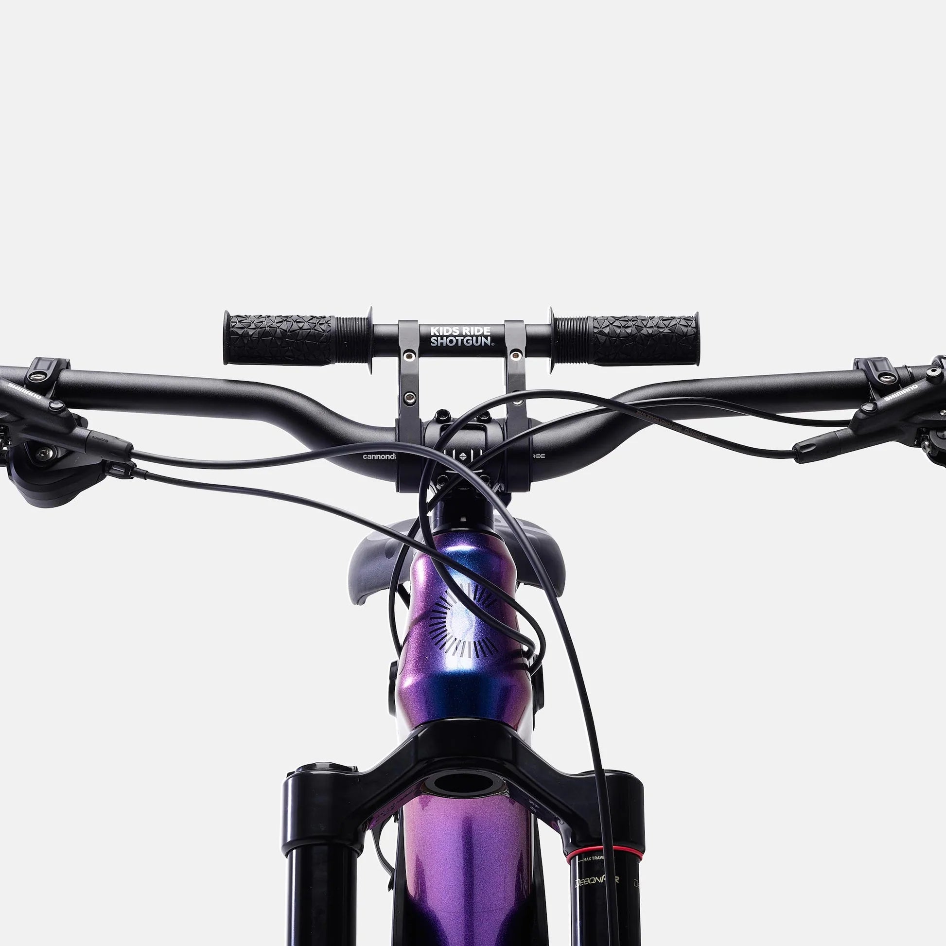 Kids Ride Shotgun 2.0 MTB Front Kindersitz/Lenker Combo Set black