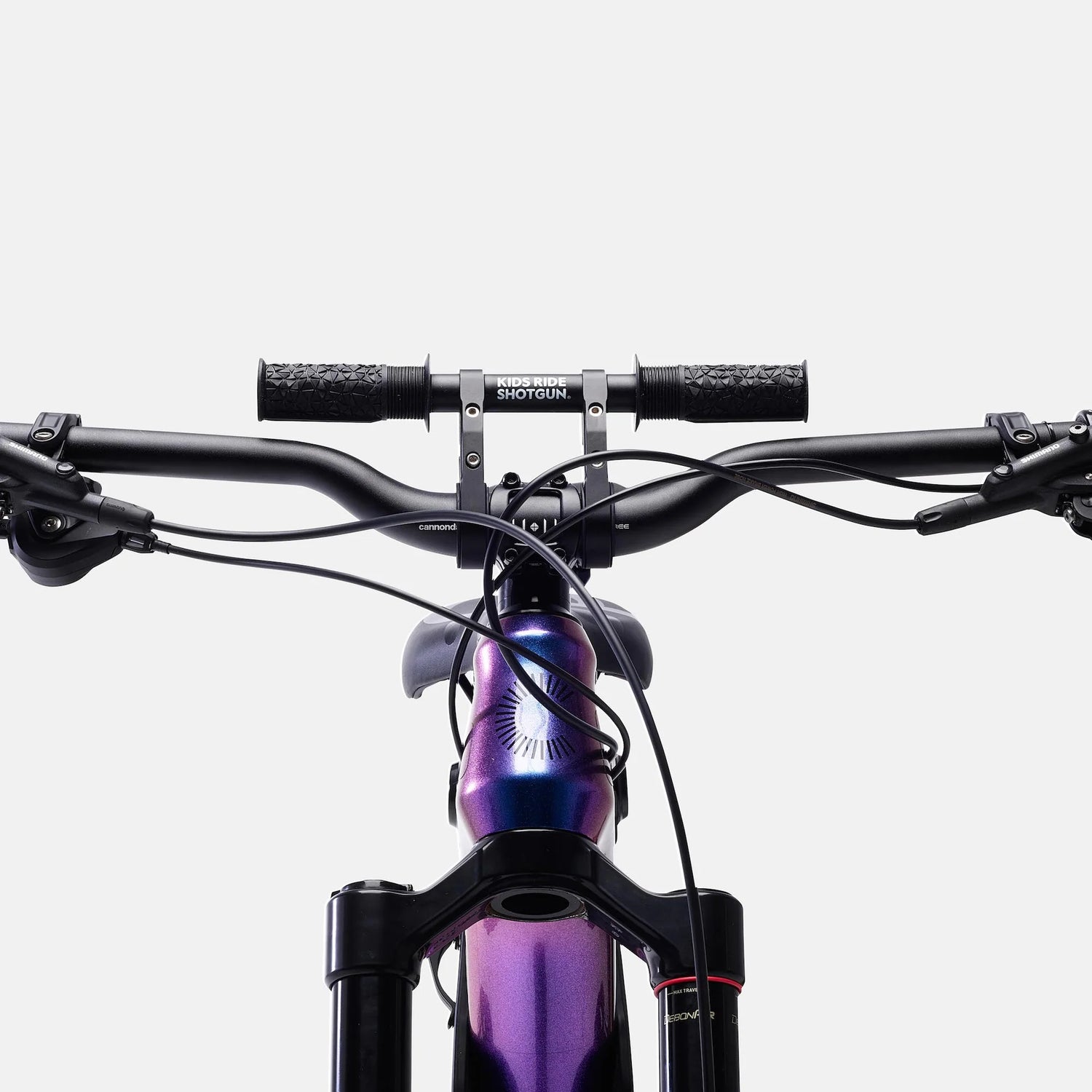 Kids Ride Shotgun 2.0 MTB Front Kindersitz/Lenker Combo Set black