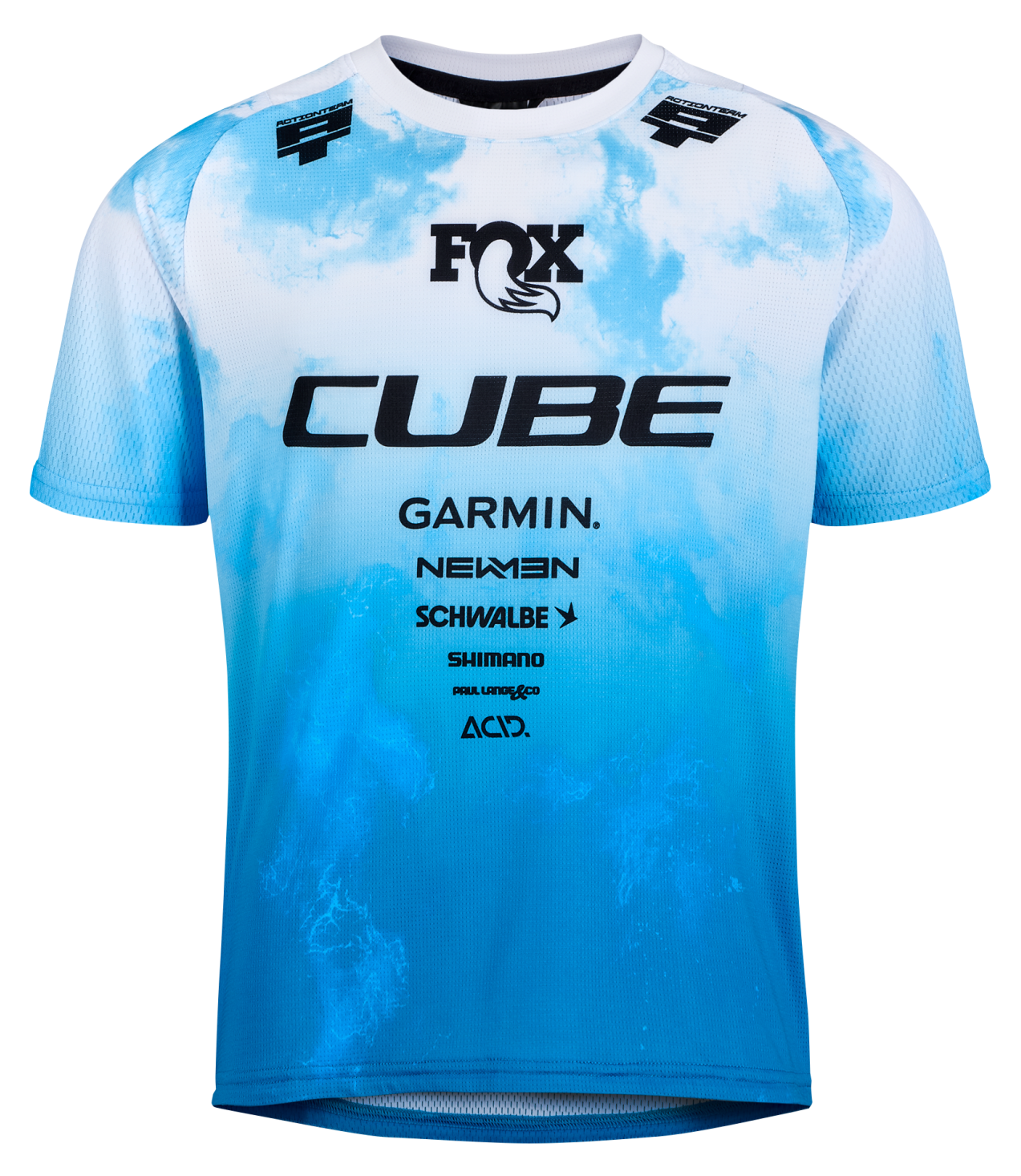 CUBE MTB Trikot ROOKIE X Actionteam kurzarm topas blue