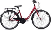 S'COOL chiX 26-N3 (2026) | 26 Zoll Jugendfahrrad | Red/White – aktuelle Variante