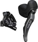 Shimano GRX ST-RX820/BR-RX820 Scheibenbremsset Hinten Flat Mount 12-fach grau/schwarz