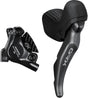 Shimano GRX ST-RX820/BR-RX820 Scheibenbremsset Hinten Flat Mount 12-fach grau/schwarz