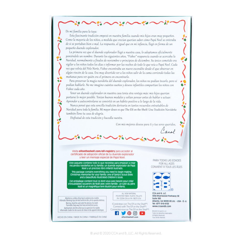 Elfo y Cuento Chico The Elf on the Shelf